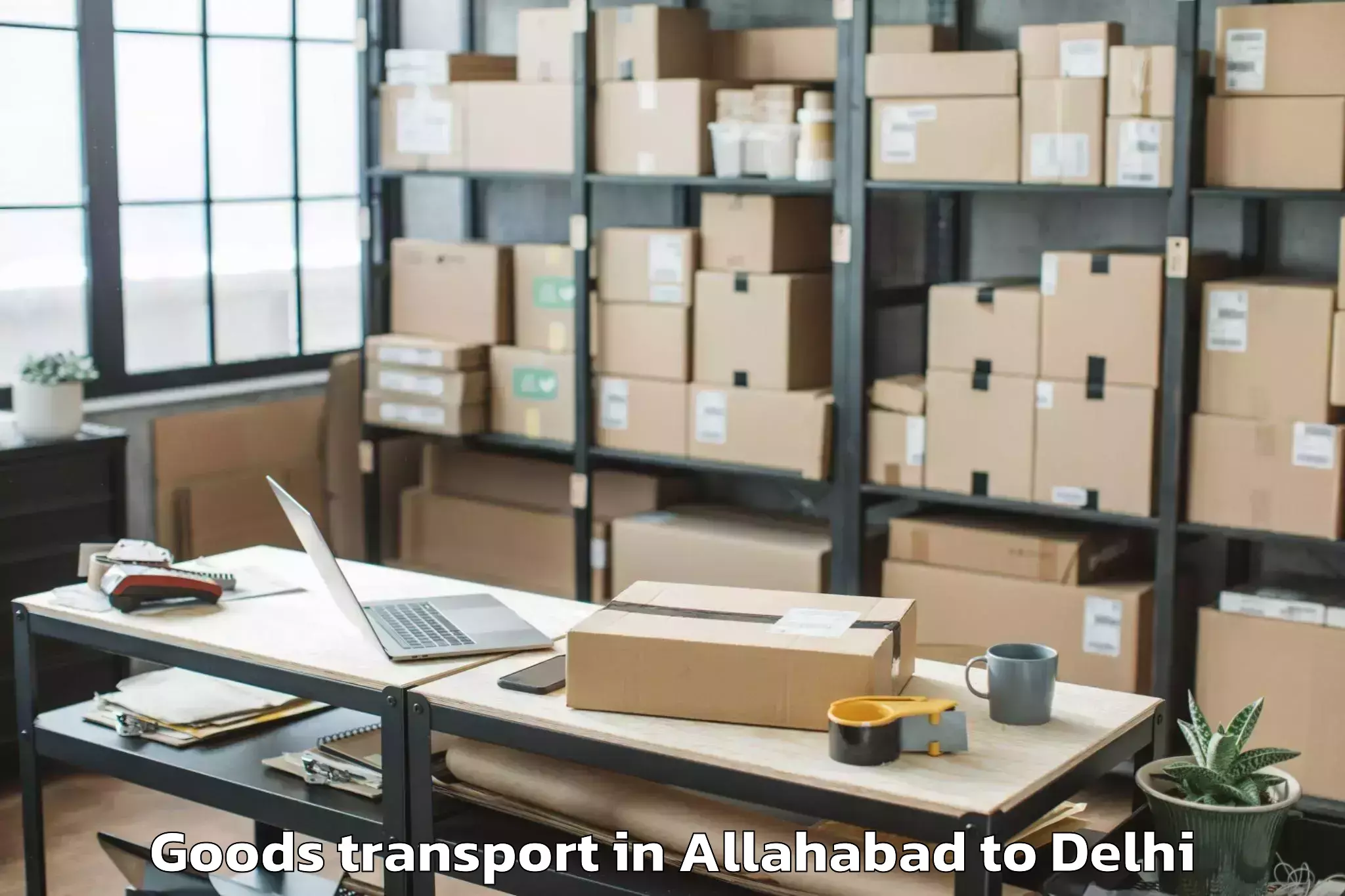 Affordable Allahabad to Flatted Factory Complex Okhla Goods Transport